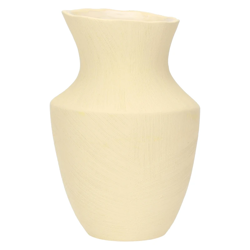 rituali domestici - Sulledune Oblique Ceramic Vase L 17.5 x 17.5 cm Depth 26.5 cm