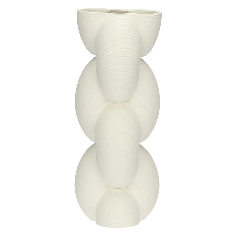 rituali domestici - Deco Chain L Ceramic Vase, 15 x 15 cm, Depth 39.5 cm, Trama Collection