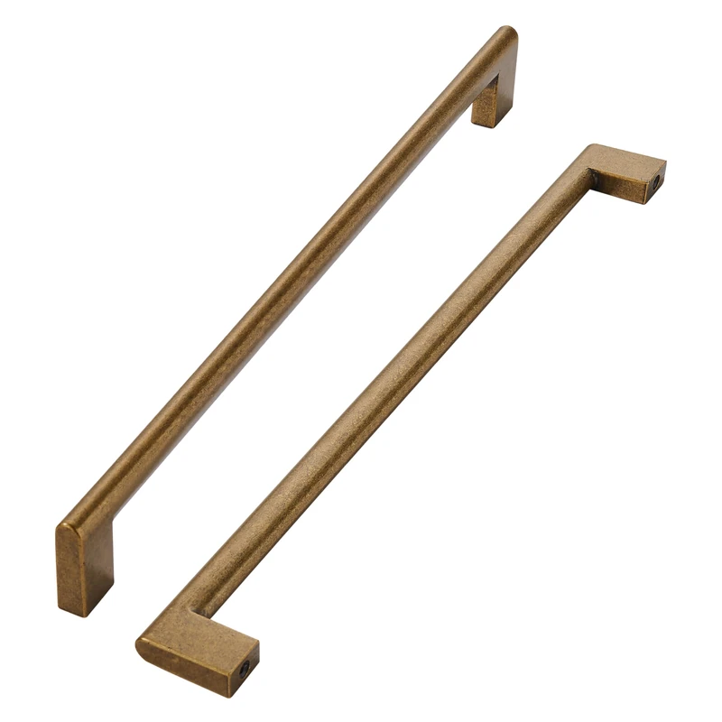 khtumeware 12 Inch Hole Center 6 Pack,Vintage Solid Antique Brass Cabinet Pulls Heavy Duty Kitchen Drawer Handle Antique Cabinet Hardware for Bathroom, Drawer, Cabinet