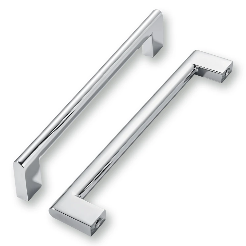 khtumeware 6 Inch Hole Center 6 Pack Polished Chrome Cabinet Pulls Heavy Duty Solid Kitchen Drawer Handle, Hardware for Bathroom, Drawer, Cabinet, Door Cabinet