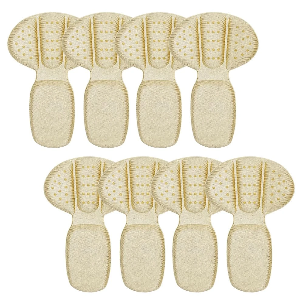 4 Pair Back of Heel Cushion Pads, Mesh Adhesive Heel Grips Inserts for Boots, Reusable Heel Guards Liners for Women Men, Shoe Too Big, Anti Blister Shoe Liners Heel Protectors (Nude, 4 Pairs)