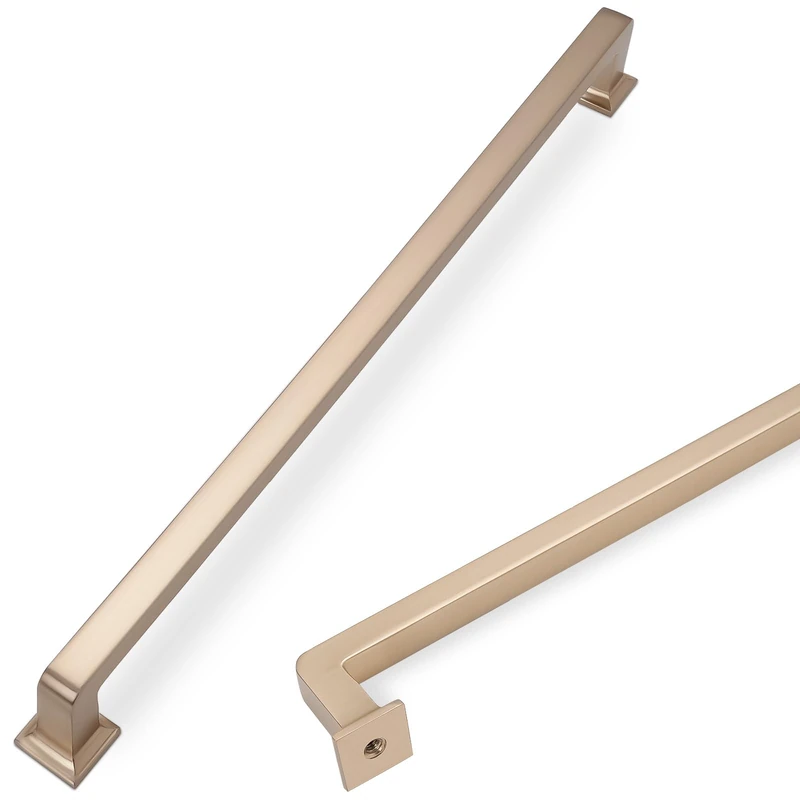 COTYKILEY 10 Pack 10 Inch(256mm) Champagne Bronze Cabinet Handles Champagne Kitchen Cabinet Pulls Cabinet Door Handles Kitchen Cabinet Hardware Cupboard Drawer Pulls Dresser Handles