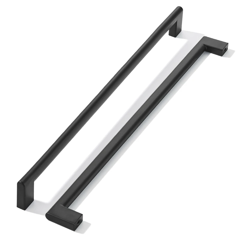 khtumeware 10 Inch Hole Center 6 Pack Matte Black Cabinet Pulls Heavy Duty Solid Kitchen Drawer Handle, Hardware for Bathroom, Drawer, Cabinet, Door Cabinet
