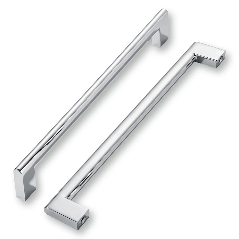 khtumeware 10 Inch Hole Center 6 Pack Polished Chrome Cabinet Pulls Heavy Duty Solid Kitchen Drawer Handle, Hardware for Bathroom, Drawer, Cabinet, Door Cabinet