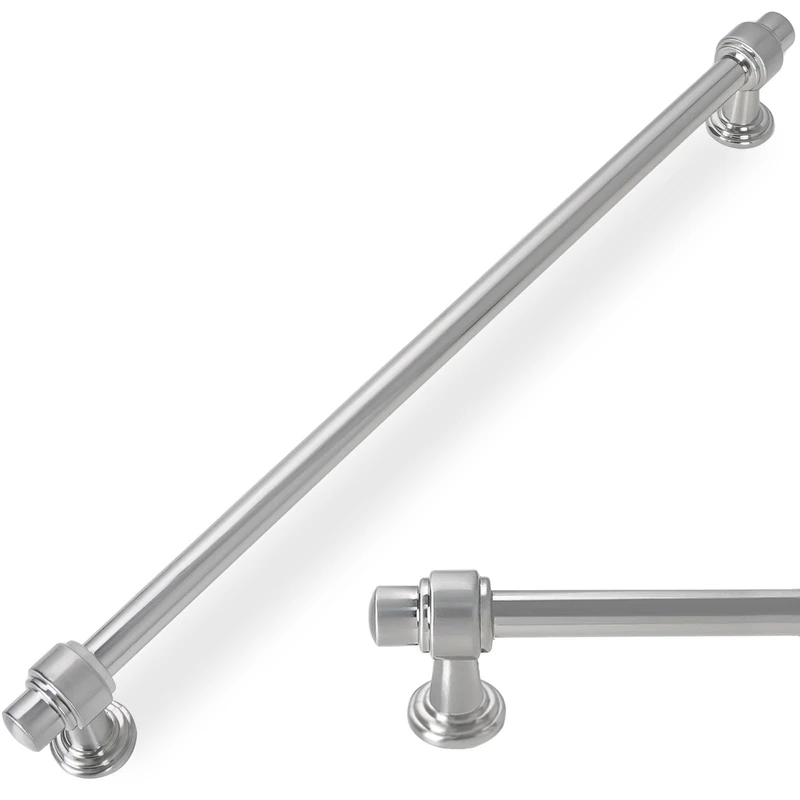 POVEFONK 10 Pack 15 inch Brushed Satin Nickel Kitchen Cabinet Handles Cabinet Pulls Sliver Drawer Pulls Kitchen Cabinet Hardware Handles Dresser Handles
