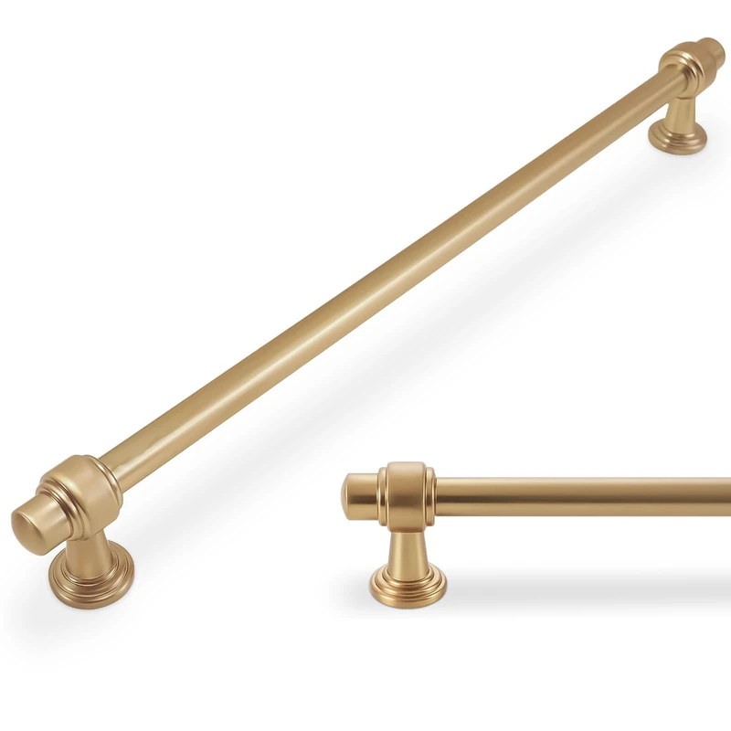 POVEFONK 10 Pack 12-3/5 inch(320mm) Champagne Bronze Zinc Alloy Kitchen Cabinet Pulls