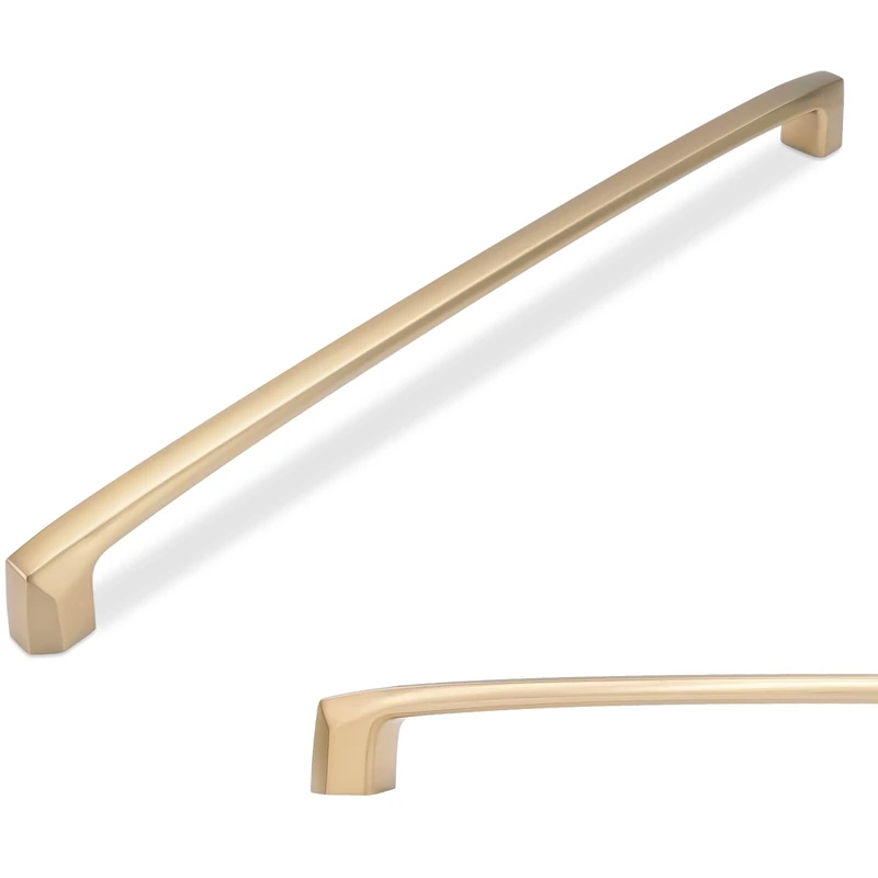 BUKOBYHE 10 Pack 12-3/5 Inch(320mm) Kitchen Cabinet Handles Champagne Bronze Cabinet Pulls Zinc Alloy Drawer Pulls Kitchen Hardware