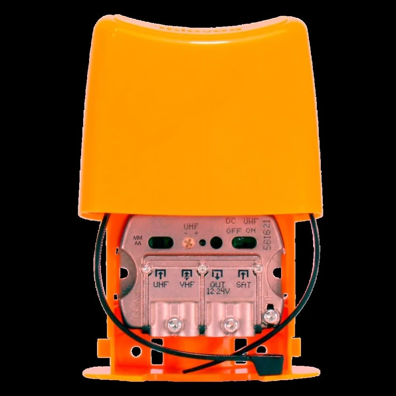 Mast Amplifier 12-24V, 3E/1S, to Enhance TV and Radio Signal in Areas with weak Coverage.