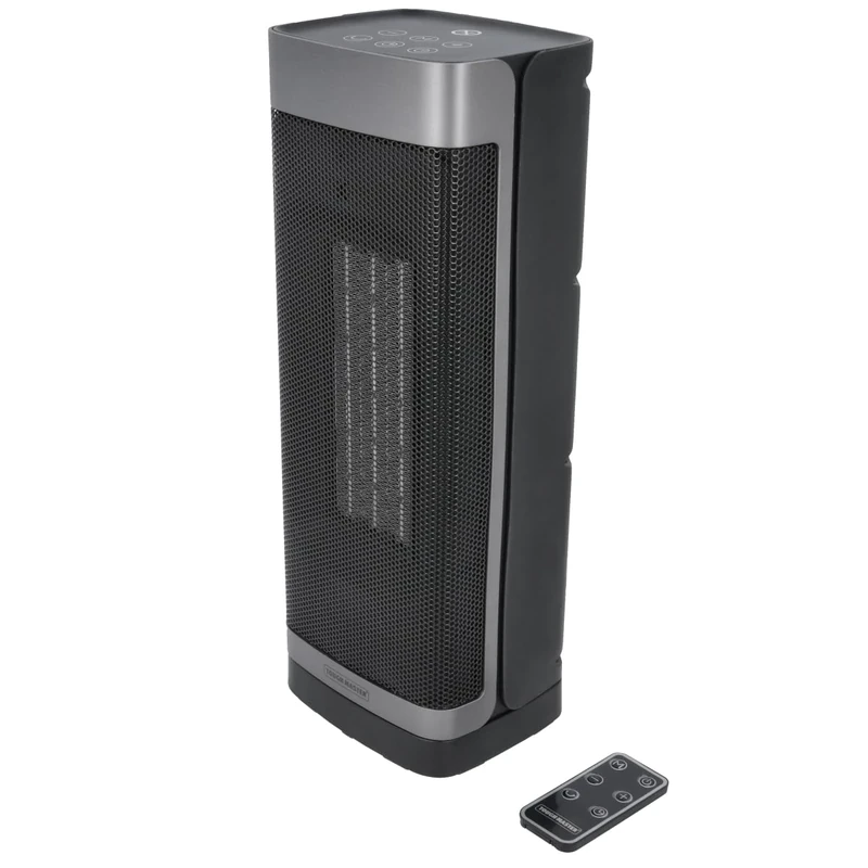 TOUGH MASTER Electric Heater 2000W PTC Ceramic Heater with 3 Modes, 12H Timer, 40° Oscillation, Overheating & Tip-Over Protection, Energy-Saving-ECO-Mode, Remote Control