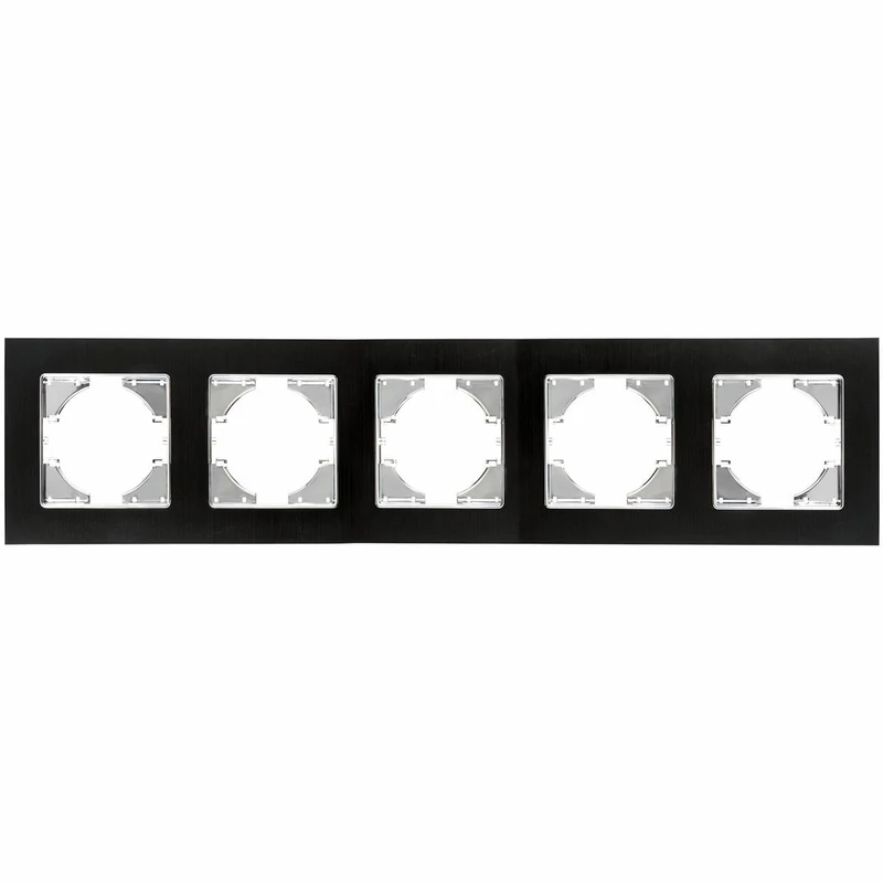 S-EMPOT.Aluminium Black Frame 5ELEM.Hori: Elegant Black Aluminium recessed Frame, Perfect for Illuminating Spaces with Style. Modern and Functional Design for Any Environment.