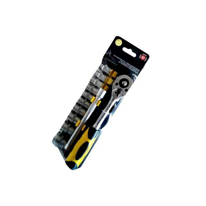 Set of 12 1/2" sockets and Accessories, Ideal for Mechanics and DIY Work, offering Versatility and Strength.