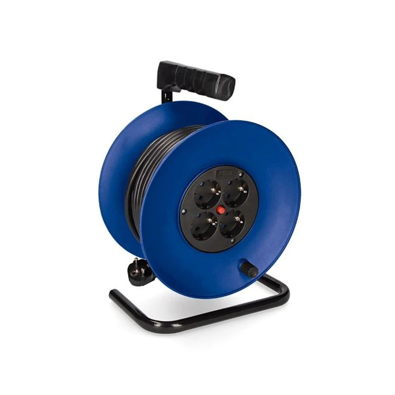 Cable Winder 50 m 3 x 1.5 mm 16A, Durable and Flexible, Ideal for organizing and Protecting Cables in Indoor and Outdoor Spaces.