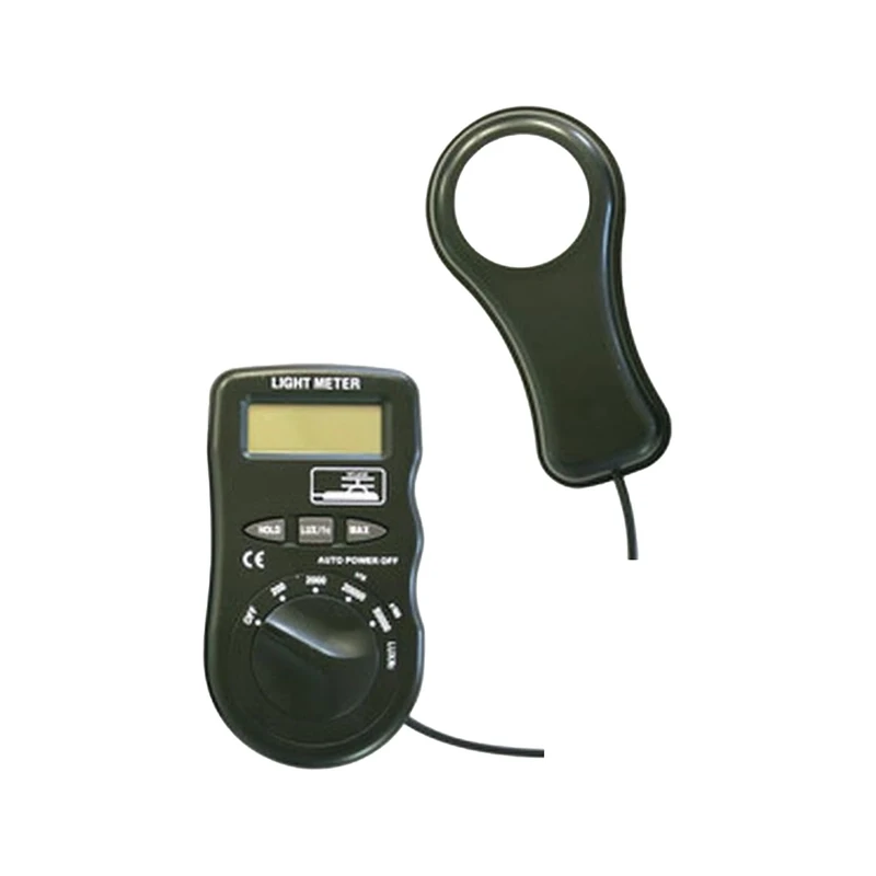 Digital Luxometer with LCD Display, Measuring Range 0-200,000 lx, Accuracy ±3%, Ideal for Measuring Lighting in Spaces and Crops.