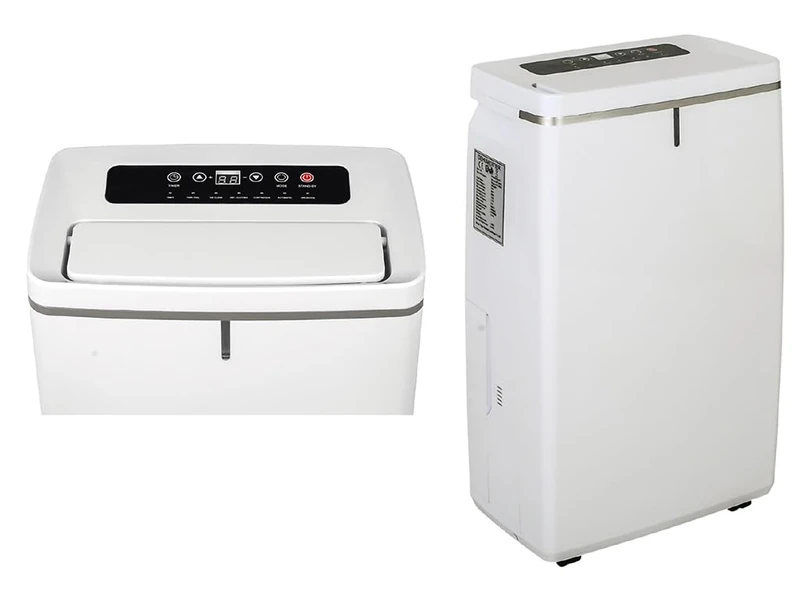 20 litre dehumidifier with programmer. Ideal for keeping the environment dry and comfortable, adjusting the humidity according to your needs. Efficiency and convenience in one device.