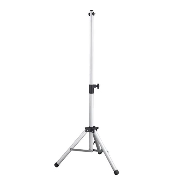 Austral Infrared Quartz Outdoor Heating Tripod Elegant Design in Chrome, Measures 69 x 69 cm. Ideal for Heating Outdoor Spaces. Perfect for Enjoying The Cold.
