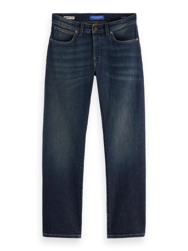 Scotch & Soda Men The Zee Straight-Leg Jeans Casual Trousers, Paint it Blauw, 32-34