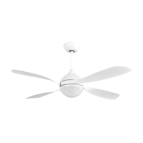 Brightium DC 30W Fan with 3250 lm, 132D, 4 Blades, Adjustable Light 3000K/4500K/6000K, Remote Control, Timer and Memory, Ideal for HVAC