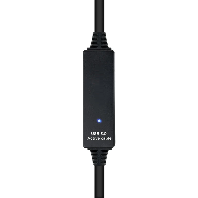 Brightium USB 3.0 Extension Cable with Amplifier, Type A Male to A Female, 15 Meters in Length; Ideal for Extending Connections Without Losing Signal Quality - Image 1
