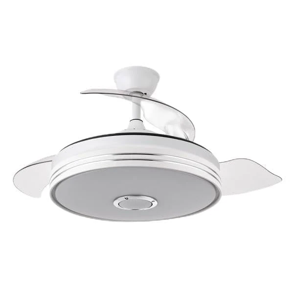 Brightium DC Fan 72W, 6120 lm, Bluetooth, 3 blades, 6 speeds, white, ideal for cooling and comfort in indoor spaces.