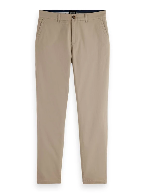 Scotch & Soda Mens Stuart Chino Pants, Plaza Taupe 260, 36W / 32L UK