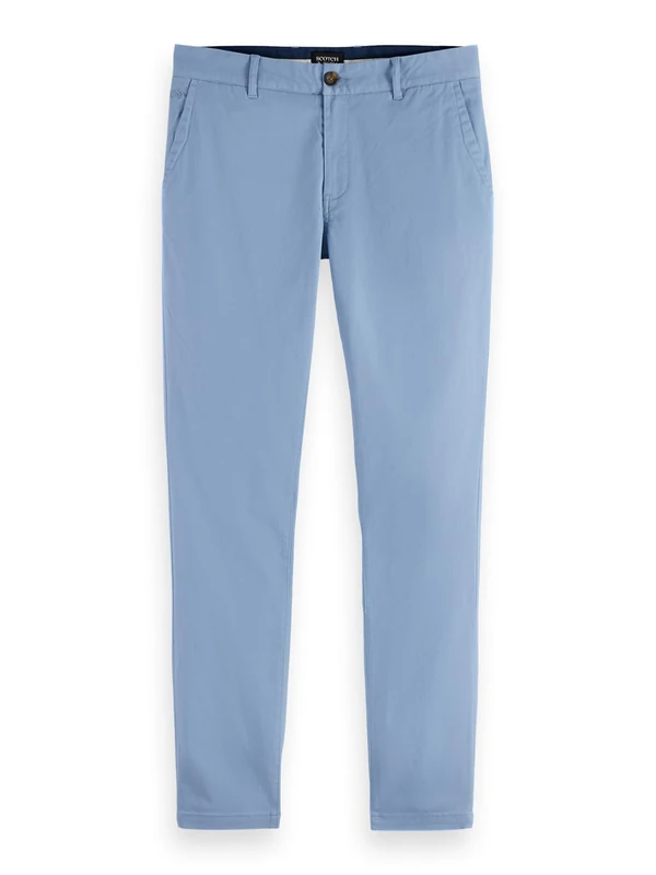 Scotch & Soda Men's Mott Chino, Faded Denim, 34-32
