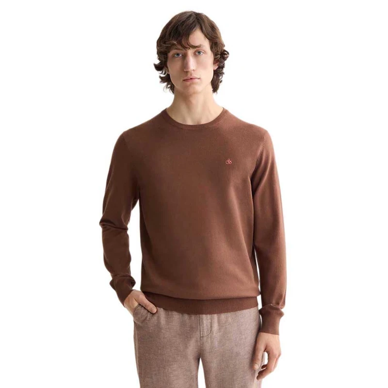 Scotch & Soda Mens Essential Crewneck Sweater, Soft Silt, XL UK