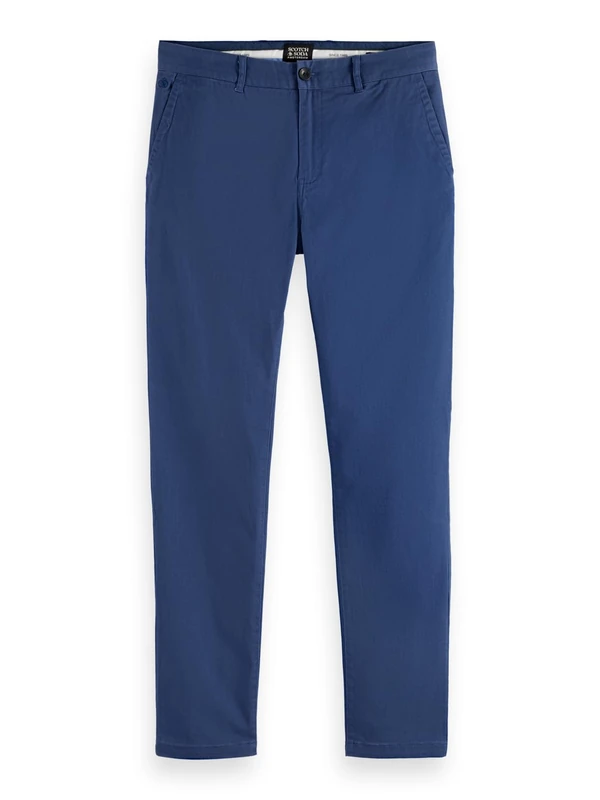 Scotch & Soda Mens Stuart Chino Pants, Insignia Blue 420, 30W / 32L UK