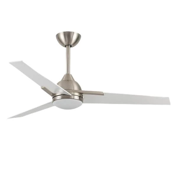 Brightium 22W DC fan with 3 white blades, 6 speeds, 3 colors, 2180 lm, remote control, memory and timer, ideal for improving ventilation.