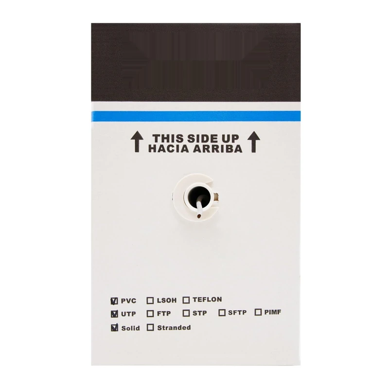 Brightium Category 5E UTP (Unshielded Twisted Pair) Rigid AWG24 Gauge 1000ft Length Ideal for Structured Network Installations - Image 1