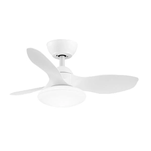 Fan DC 36W 2880lm White 3 Blades 82d, 3000K/4500K/6000K, Remote Control, Timer and Memory, Ideal for air Conditioning and Atmosphere.