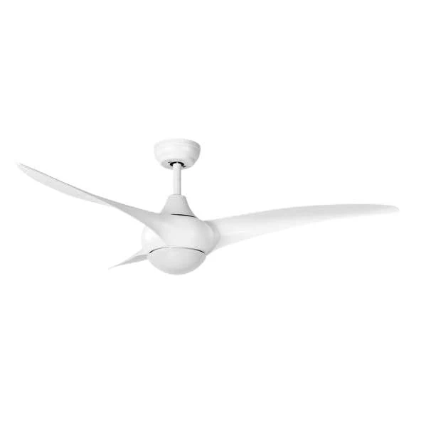 Brightium DC Fan 24W White, 3 Blades, 6 Speeds, 134dB, 3000-4500-6000K, Remote Control, Memory, Timer, Lighting and Comfort.