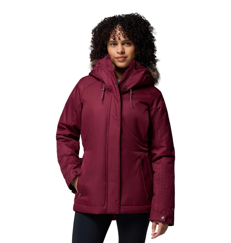 Columbia Women's Suttle Mountain 3 Insulated Jacket, Winter Jacket, Rich Wine, XL