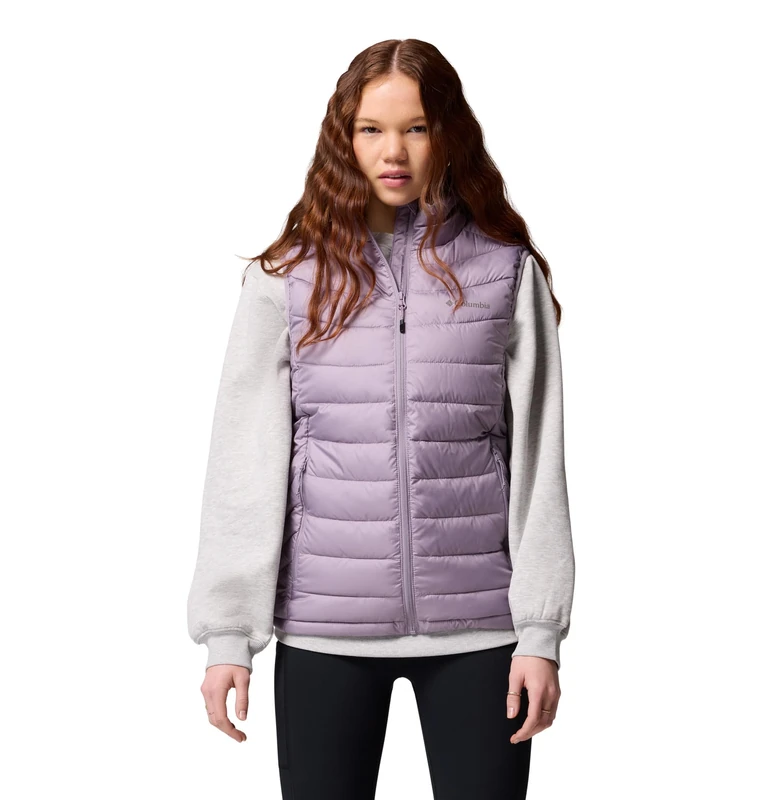 Columbia Women's Powder Lite 2 Vest, Puffer Vest Body Warmer, Shale Purple, XS