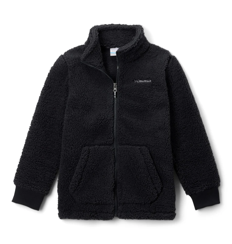 Columbia Youth Boys Rugged Ridge 2 Sherpa Full Zip, Full Zip Sherpa Fleece, Black, X-Large