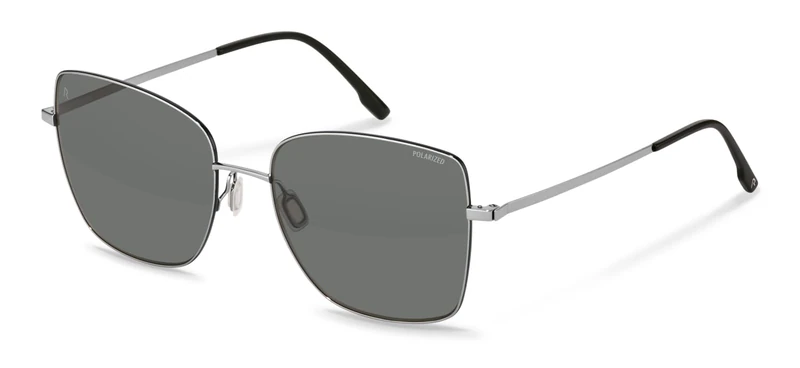 Rodenstock Women's R1446 Sunglasses, C445 Grey, Black, 58/18/145