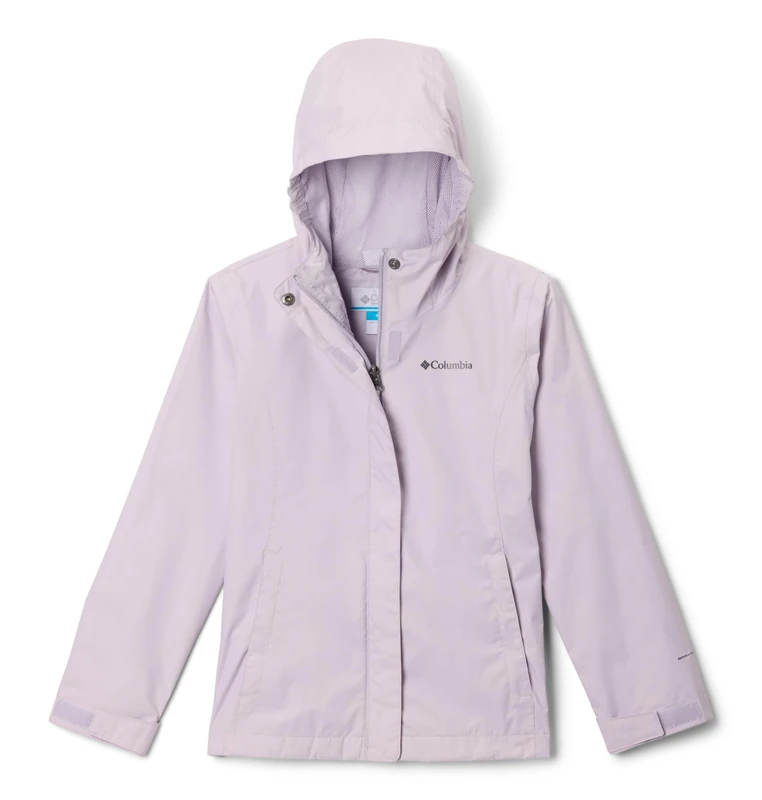 Columbia Youth Girls Arcadia 2 Jacket, Waterproof Rain Jacket, Lavender Pearl, S