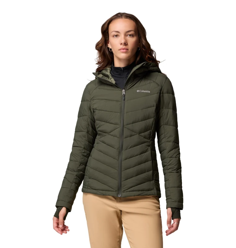 Columbia Women's Joy Peak Ii Hooded Jacket, Greenscape, M