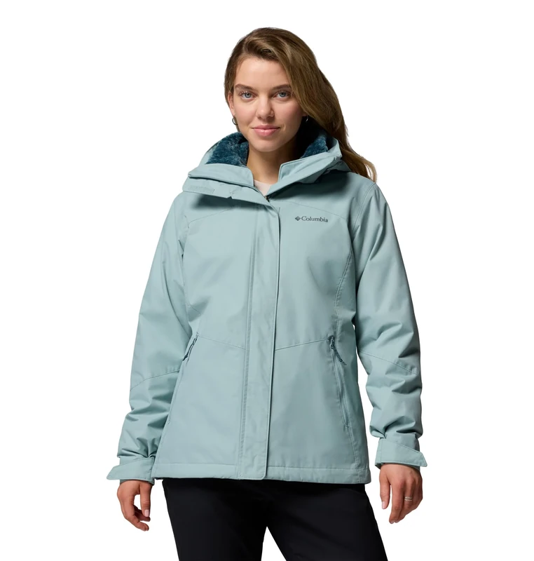Columbia Women's Bugaboo 3 Fleece Interchange Jacket, 3 In 1 Interchange Winter Coat, Crushed Blue, L