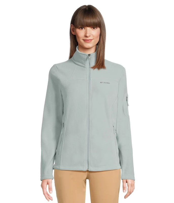 Columbia Women's Fast Trek 2 Jacket, Full Zip Fleece Jacket, Crushed Blue, S