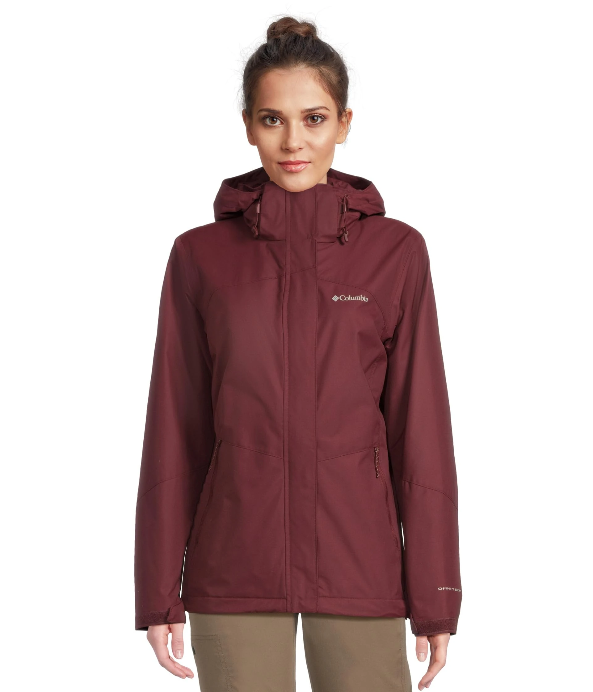 Columbia Women's Bugaboo 3 Fleece Interchange Jacket, 3 In 1 Interchange Winter Coat, Rich Wine, Large