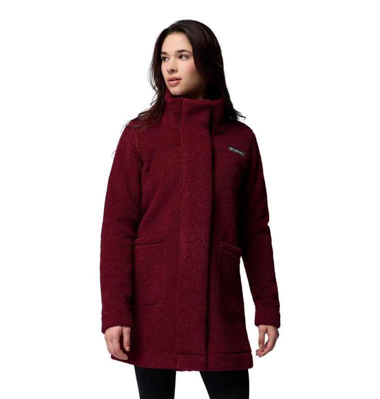 Columbia Women's Panorama Long Jacket, Rich Wine, M