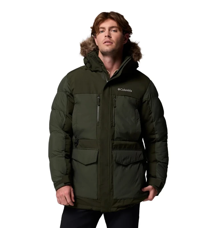 Columbia Men's Marquam Peak Fusion 2 Parka, Winter Jacket, Greenscape, S