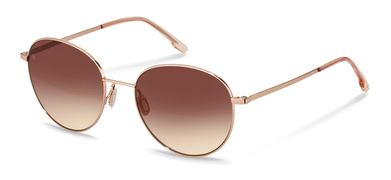 Rodenstock Men's R1447 Sunglasses, A165 Rose Gold, Rose, 56/19/145