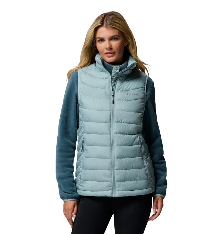 Columbia Women's Powder Lite 2 Vest, Puffer Vest Body Warmer, Crushed Blue, M