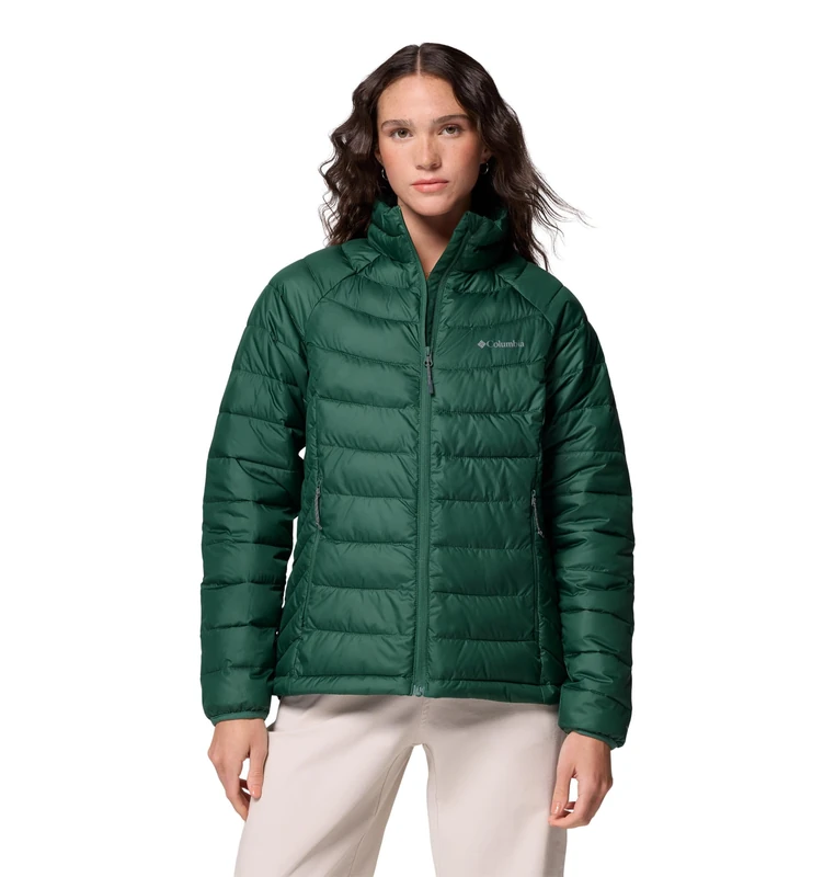 Columbia Women's Powder Lite 2 Full Zip Jacket, Puffer Jacket, Rain Forest, S