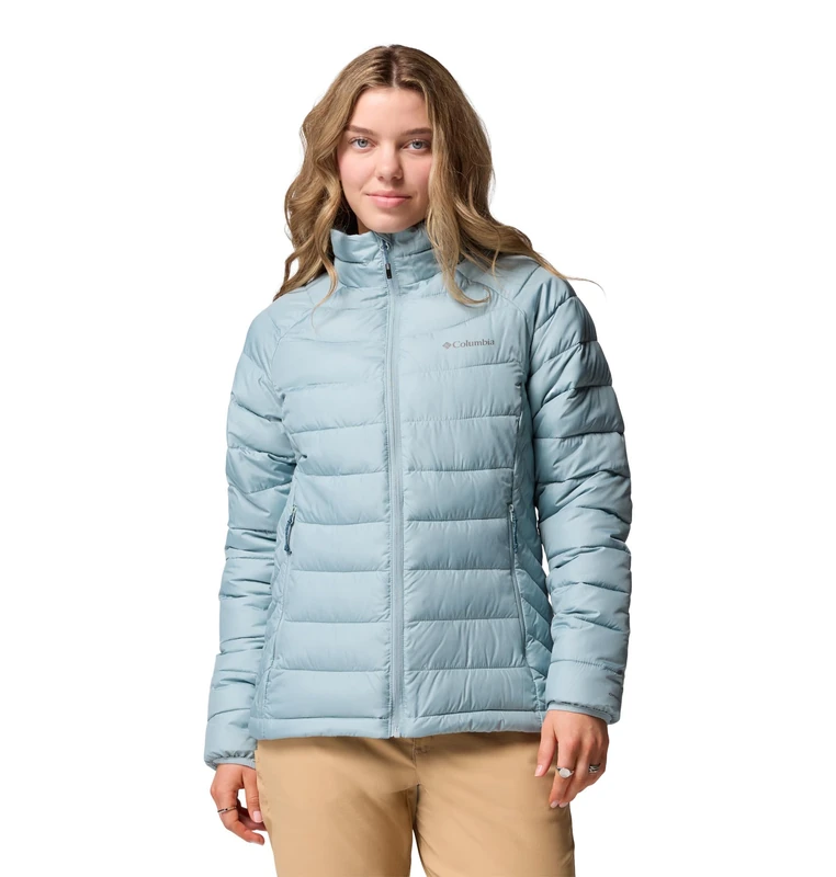 Columbia Women's Powder Lite 2 Full Zip Jacket, Puffer Jacket, Crushed Blue, XS