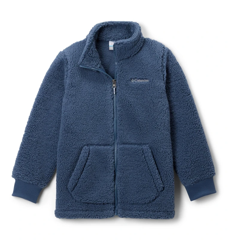 Columbia Youth Boys Rugged Ridge 2 Sherpa Full Zip, Full Zip Sherpa Fleece, Dark Mountain, XX-Small