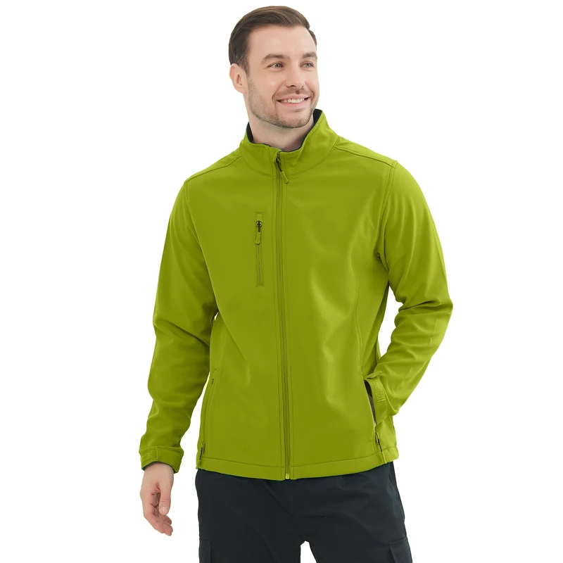MISEMIYA - Professional Men's Softshell Winter Work Soft Shell Jacket. Ref: 6432-3XL, Apple Green