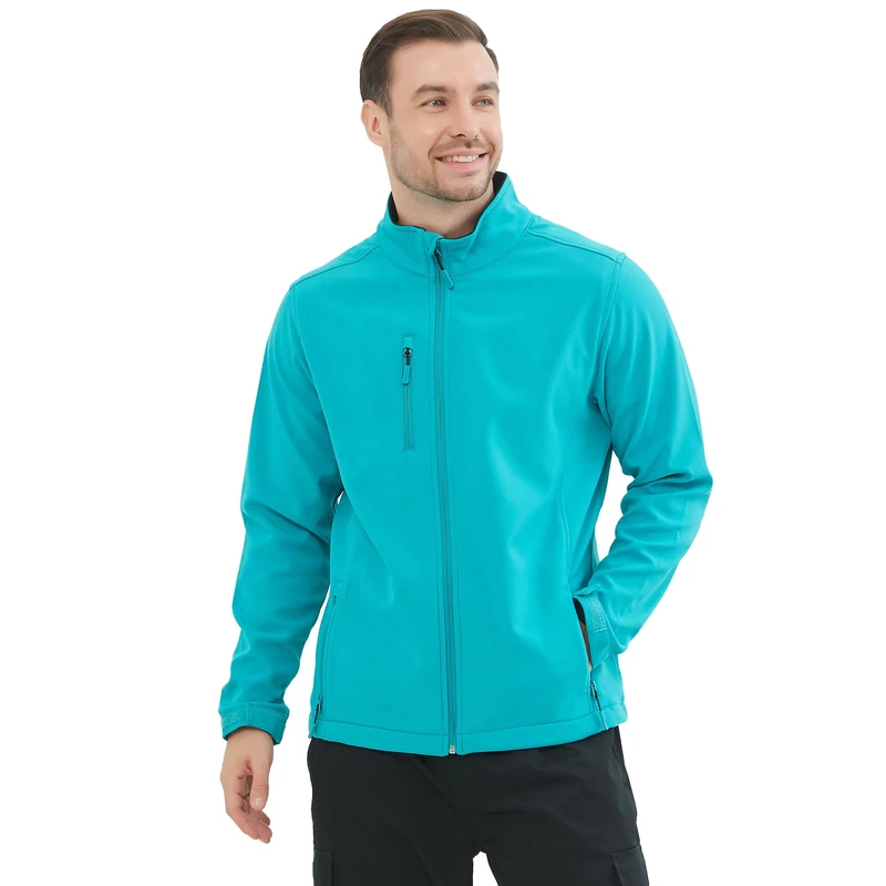 MISEMIYA - Professional Men's Softshell Winter Work Soft Shell Jacket. Ref: 6432 - Medium, Turquoise