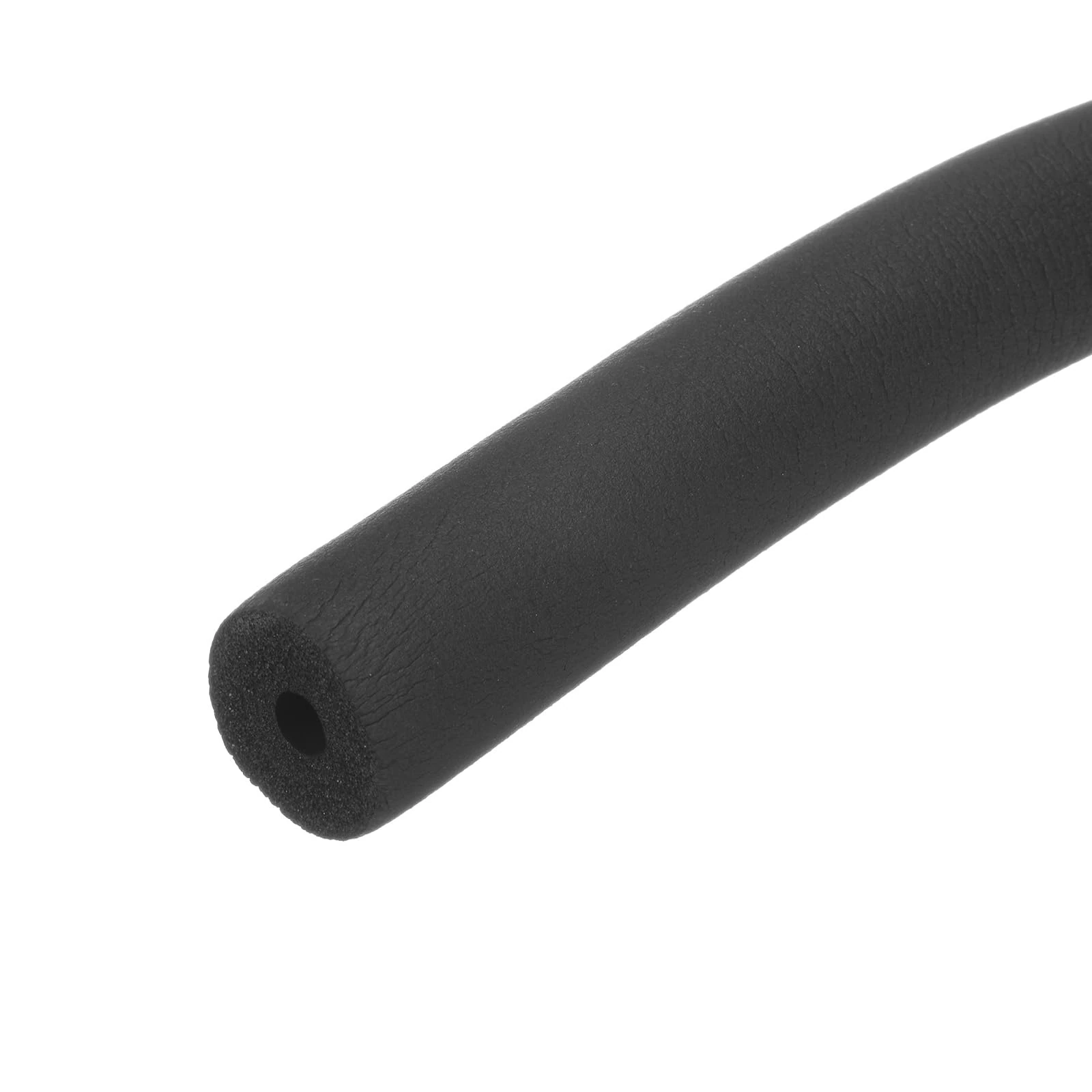 M METERXITY Pipe Insulation Foam Tube, 1/4"(6mm) ID x 6Ft Pipe Cover Wrap Roll, Hollow Pipe Cover for AC Unit/Guitar Stands/Exercise Machine Handle/Roof Rack [Black]